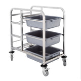 Vogue Bussing Trolley St/St - 900x820x440mm 35 1/2x32x17"