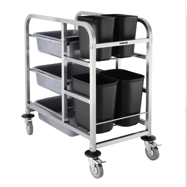 Vogue Bussing Trolley St/St - 900x820x440mm 35 1/2x32x17"