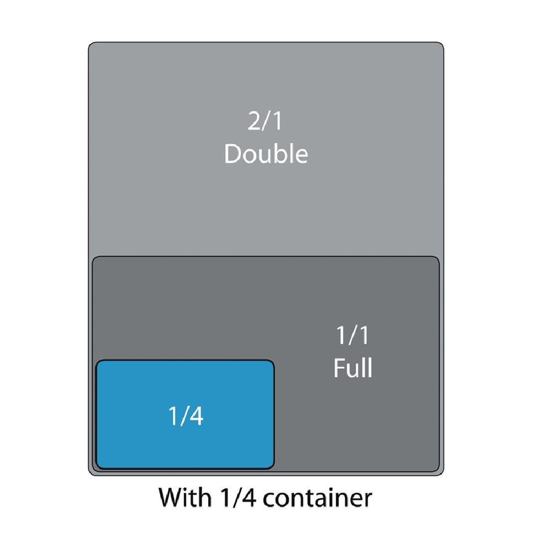 Vogue Clear Polycarbonate GN Lid - 1/4