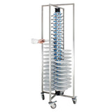 Vogue Mobile Plate Rack for 84 Plates