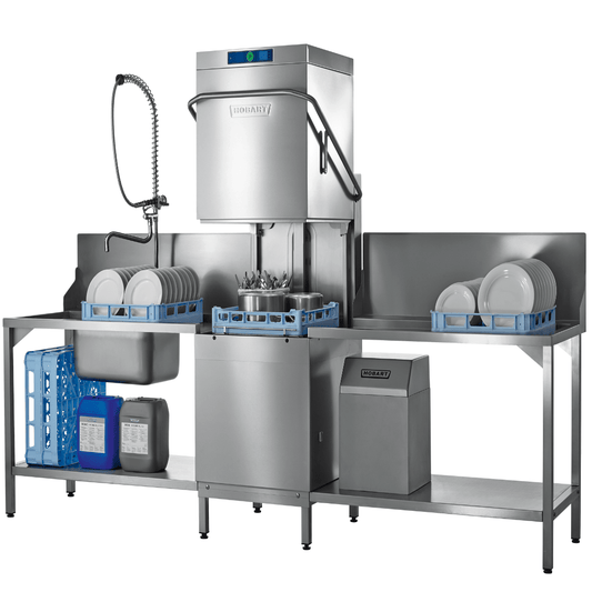 HOBART – PROFI AMX-V Hood-Type Dishwasher including VAPOSTOP