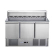 FED-X Three Door Salad Prep Fridge with Marble Top - XGNS1300E