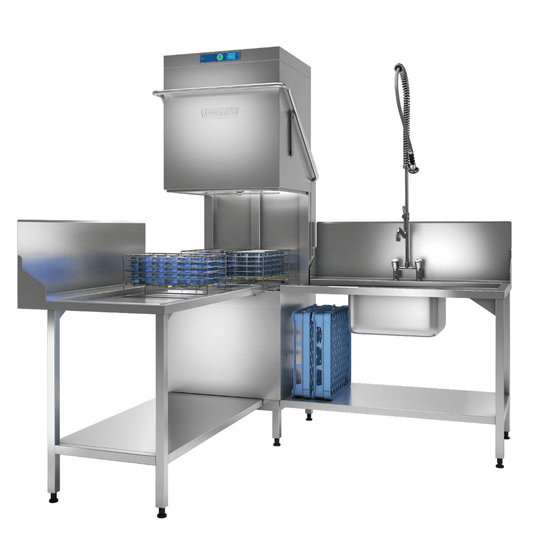 HOBART – PROFI AMXXL-V Extra Large Hood-Type Dishwasher with Vapostop Integrated