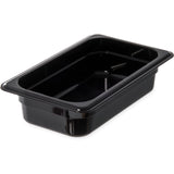 3068003 – StorPlus™ Polycarbonate Food Pan 1/4 Size, 65mm Deep – Black