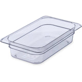 3068007 – StorPlus™ Polycarbonate Food Pan 1/4 Size, 65mm Deep – Clear