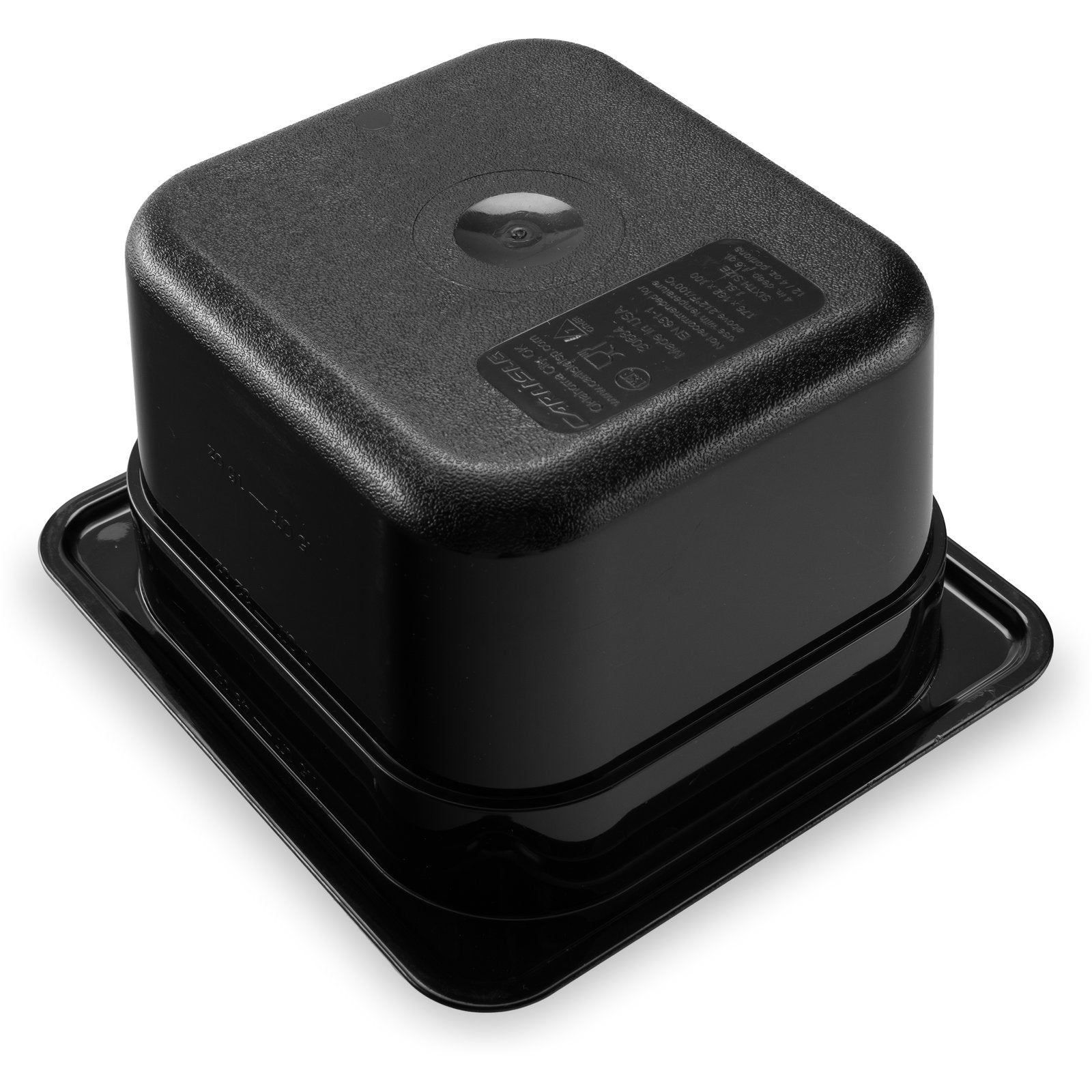 3068403 – StorPlus™ Polycarbonate Food Pan 1/6 Size, 100 Deep – Black
