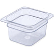 3068407 – StorPlus™ Polycarbonate Food Pan 1/6 Size, 100mm Deep – Clear