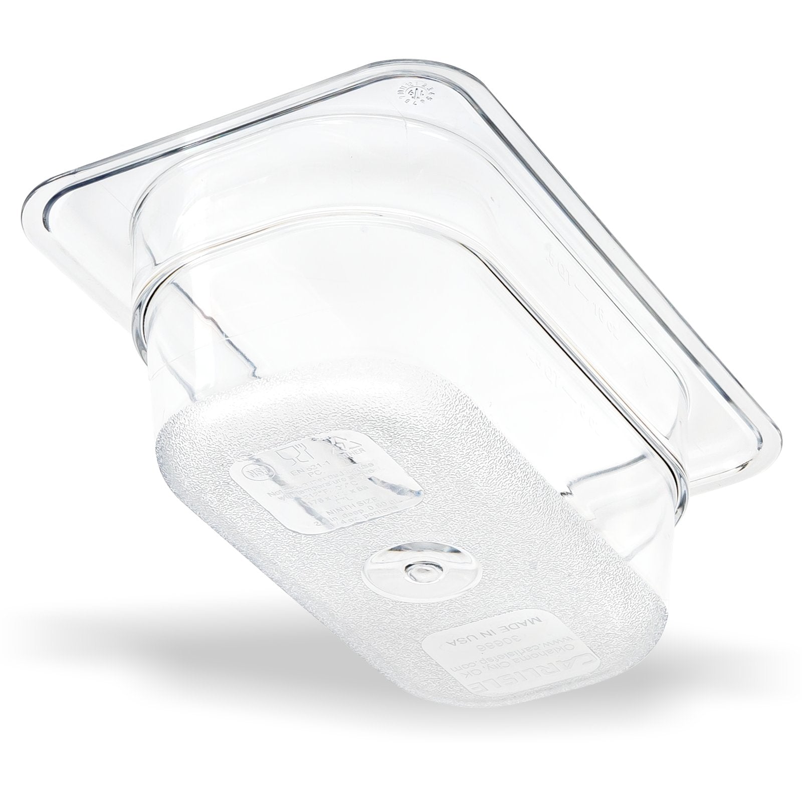 3068607 – StorPlus™ Polycarbonate Food Pan 1/9 Size, 65mm Deep – Clear