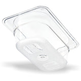 3068607 – StorPlus™ Polycarbonate Food Pan 1/9 Size, 65mm Deep – Clear