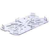 3069507 – StorPlus™ Polycarbonate Food Pan Drain Grate 1/4 Size – Clear