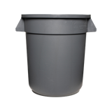 34101023 – Bronco™ Round Waste Bin Trash Container 38L – Gray