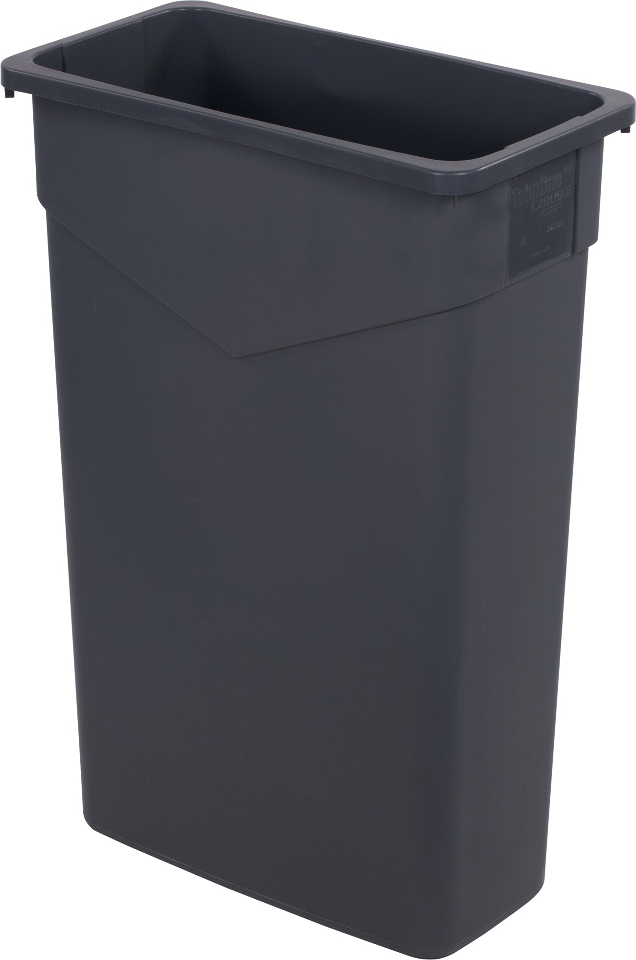 34202323 Carlisle Trimline™ Grey Rectangle Waste Container 87L Capacity 510mm x 280mm x 762mm