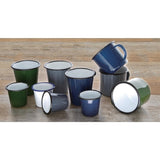 Olympia Enamel Grey/Black Mug - 350ml 12.25oz (Box 6)