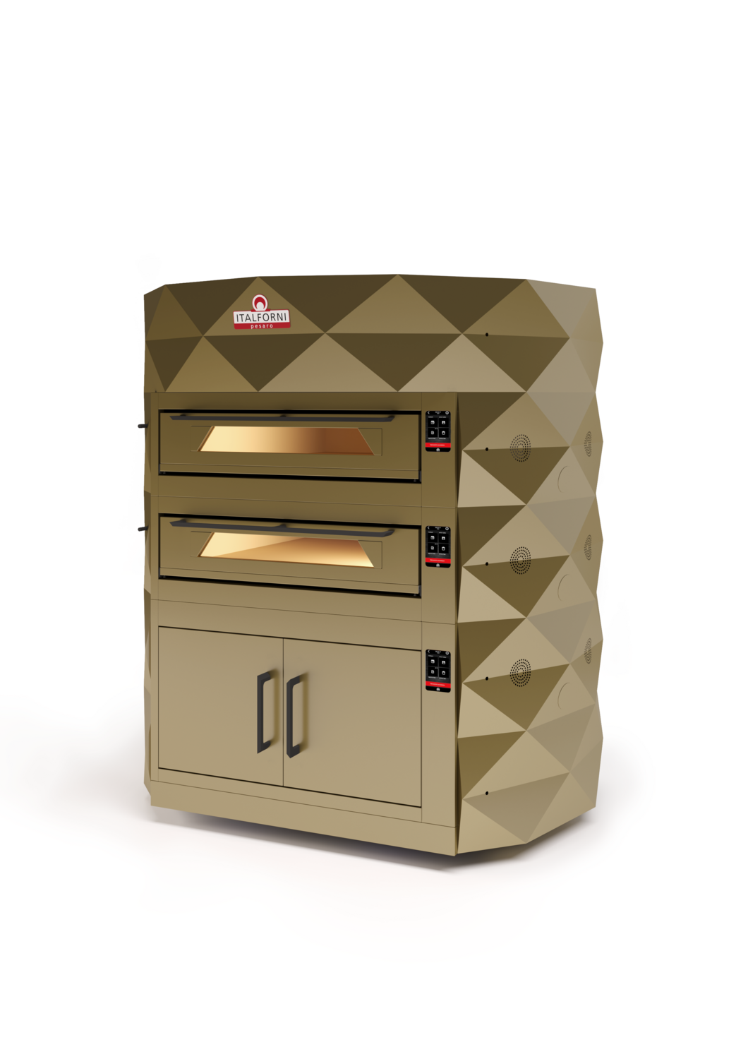 Italforni DIAMOND Electric 2 Deck Oven with Prover & Hood without Back Plate Cover 2-DIA-FM