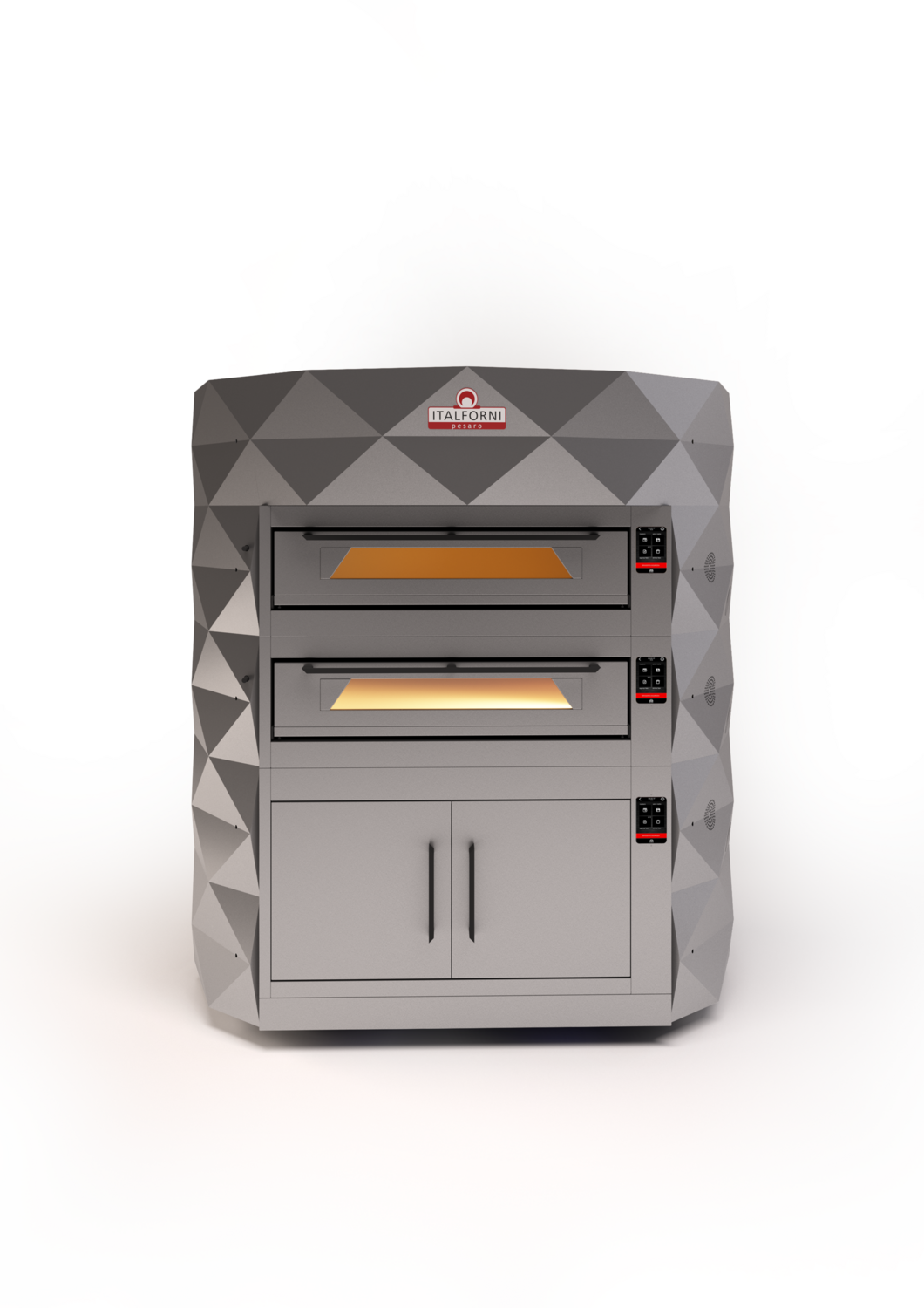 Italforni DIAMOND Electric 2 Deck Oven with Prover & Hood without Back Plate Cover 2-DIA-FM