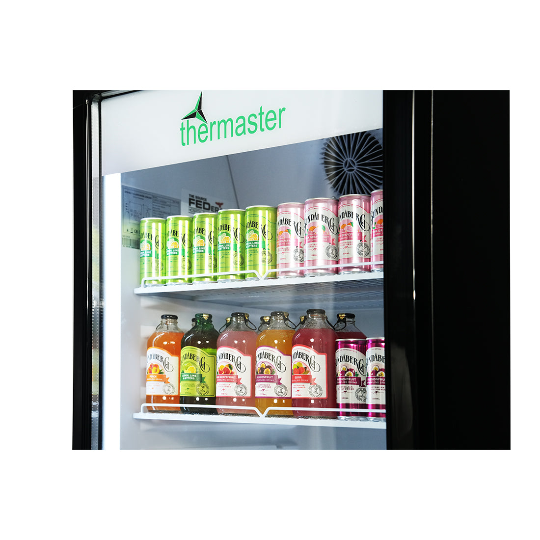 Thermaster Upright Glass Door Beverage Fridge - SDC-343B