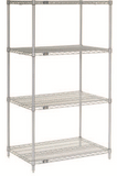 A21427EPL Atlas Shelving 4 Shelf Add-on Wire Shelving