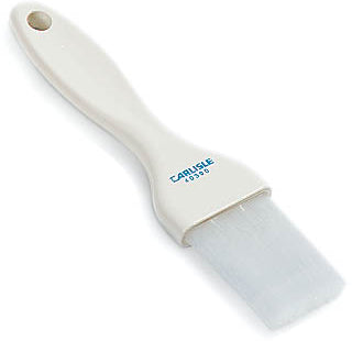4039002 Pack of 12 Carlisle Galaxy™ White Flat Pastry Brush 38mm wide with Nylon Bristles
