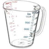 4314207 Pack of 6 Carlisle Clear Polycarbonate Measuring Cup 500ml