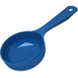 493114 Pack of 12 Carlisle Measure Miser Blue Measuring solid spoon with short handle 240mL Capacity