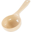 493306 Pack of 12 Carlisle Measure Miser Beige Measuring solid spoon with short handle 150mL Capacity
