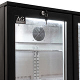 Twin Door Bar Fridge - Black Body & Doors