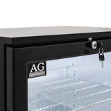 Single Door Bar Fridge - Black Body & Doors