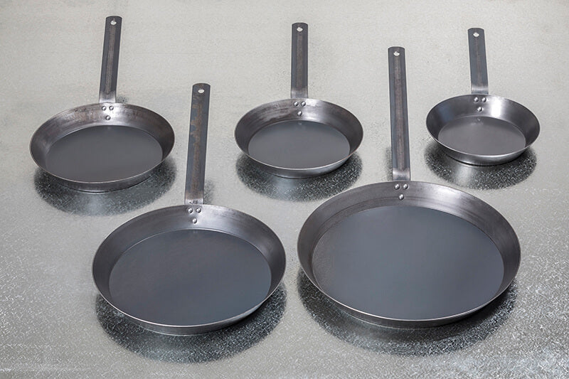 Frypan Set BS (8, 9, 10, 12, 14 inch) Steel Frypan