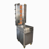 Ozsarac 5 Burner Semi-Automatic Kebab Machine With Built-in Meat Warmer HO5BMSB