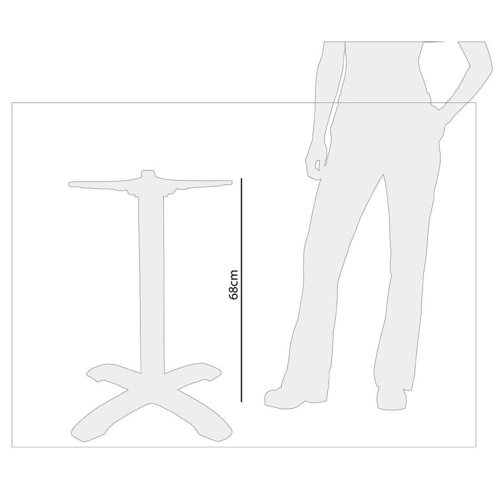 Flip Top Aluminium Table Base – Newhand Equipment