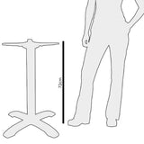 Bolero St/St Table Base Round ? 430x720mm