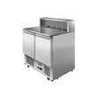 2 Doors Pizzatable Marble Top Saladette Fridge 900mm ESL3831