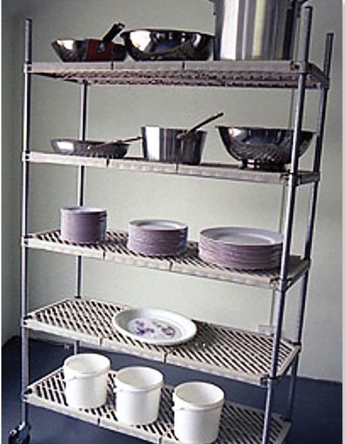 PM21727EPL5 Atlas Shelving 5 Shelf Plastic Matt Shelving