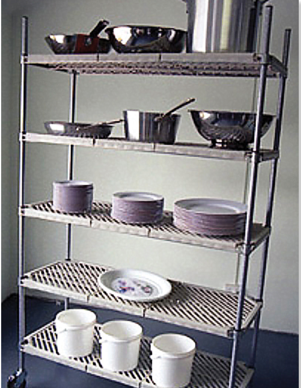PM24307EPL5 Atlas Shelving 5 Shelf Plastic Matt Shelving