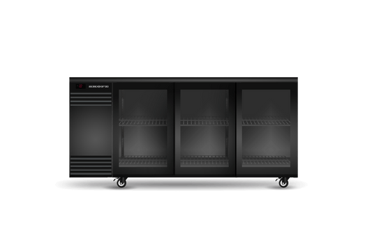 BackBar 3 Glass Sliding Door Fridge BB.3.GSL