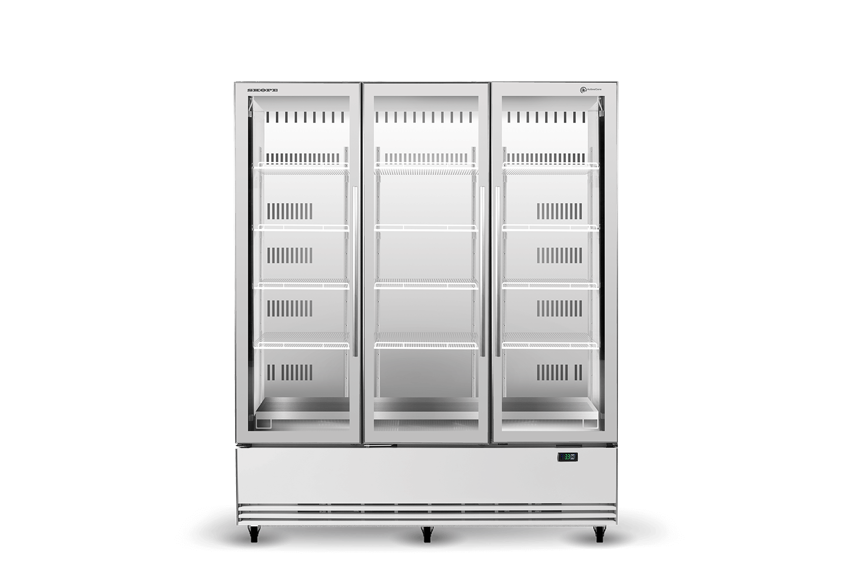 BME1500N-A 3 Glass Door Display or Storage Fridge