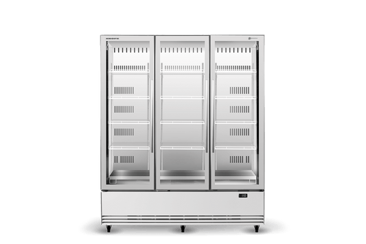 BME1500N-A 3 Glass Door Display or Storage Fridge