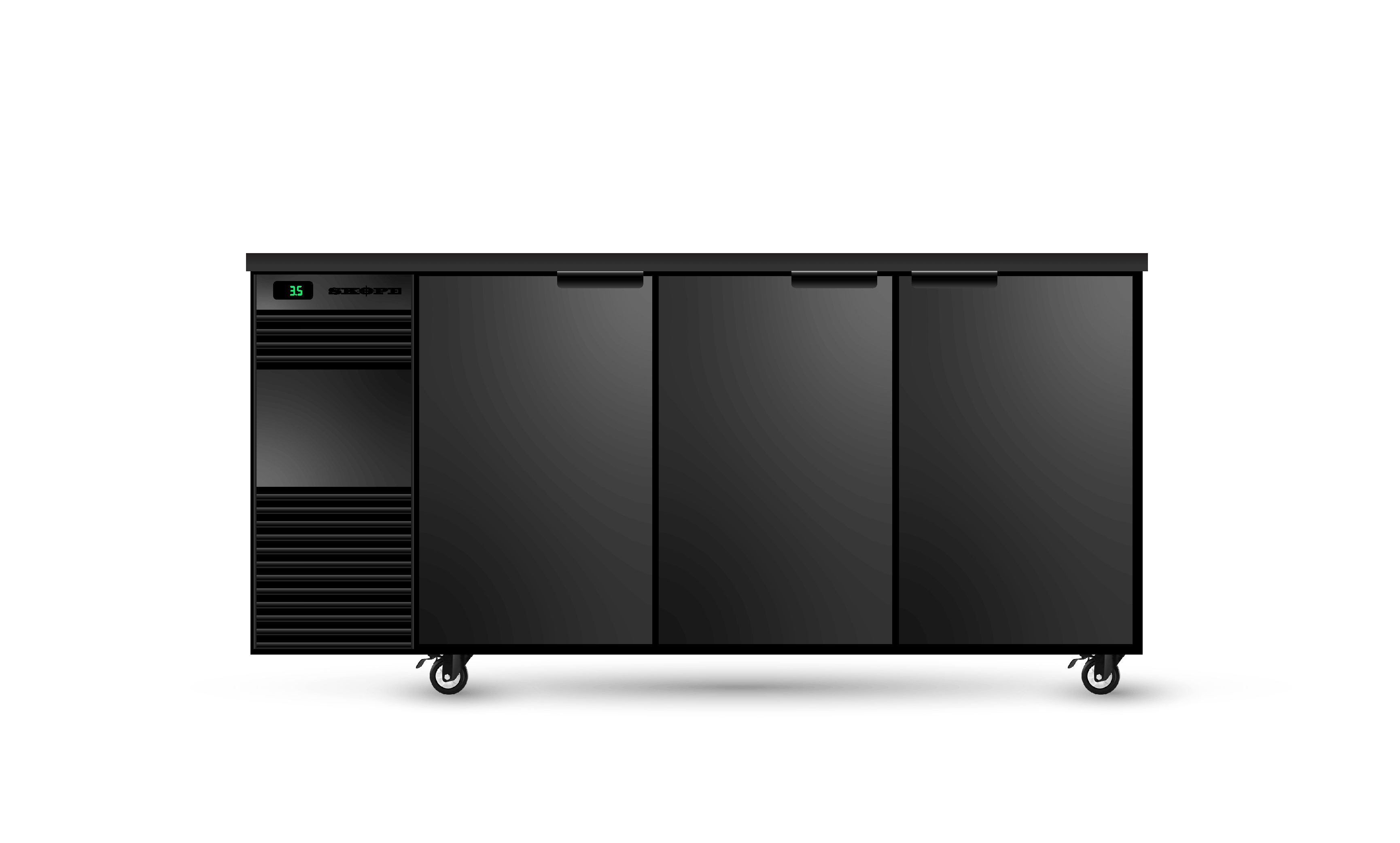 BackBar 3 Solid Swing Door Fridge BB.3.SSW