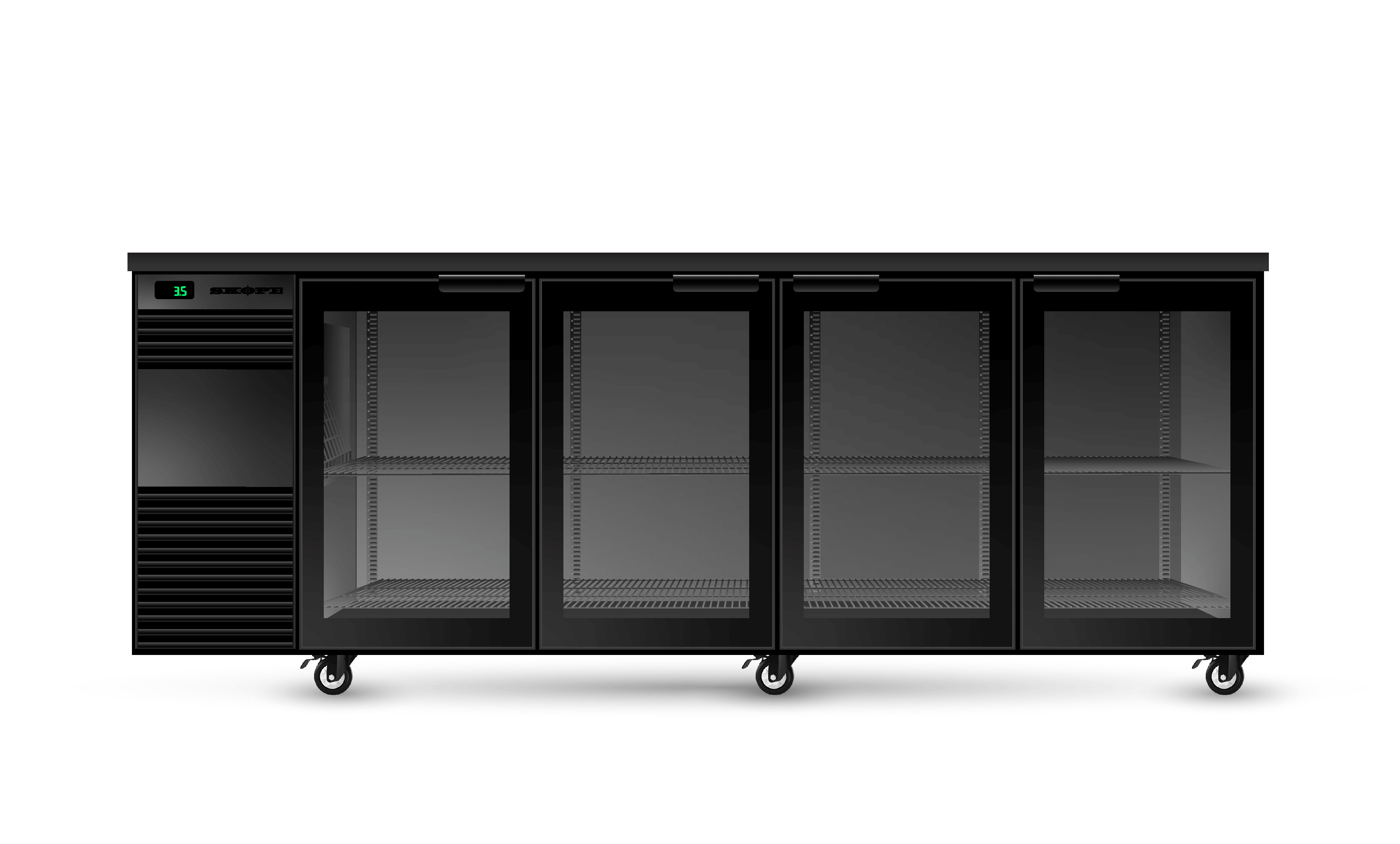 BackBar 4 Glass Swing Door Fridge BB.4.GSW