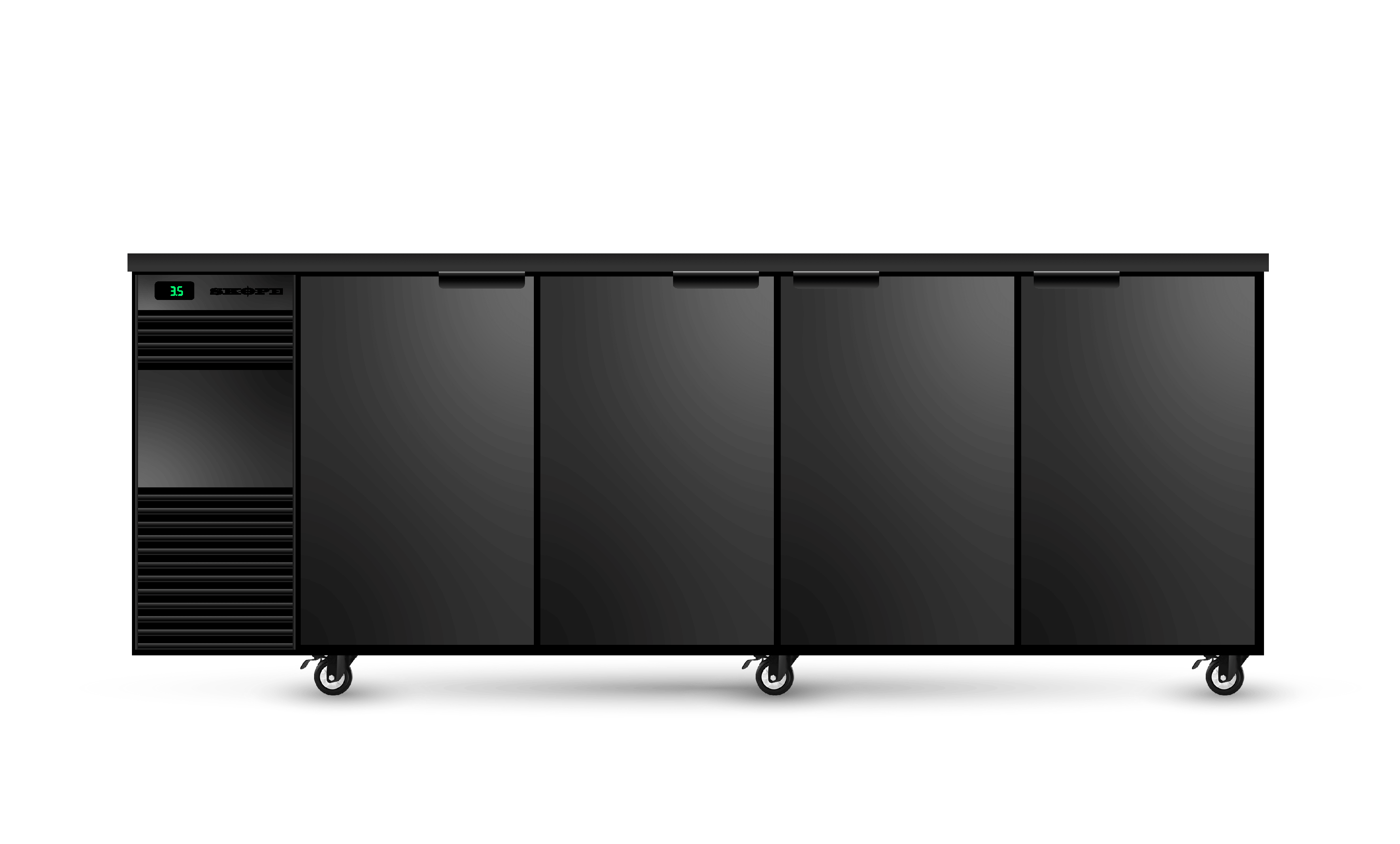 BackBar 4 Solid Swing Door Fridge BB.4.SSW