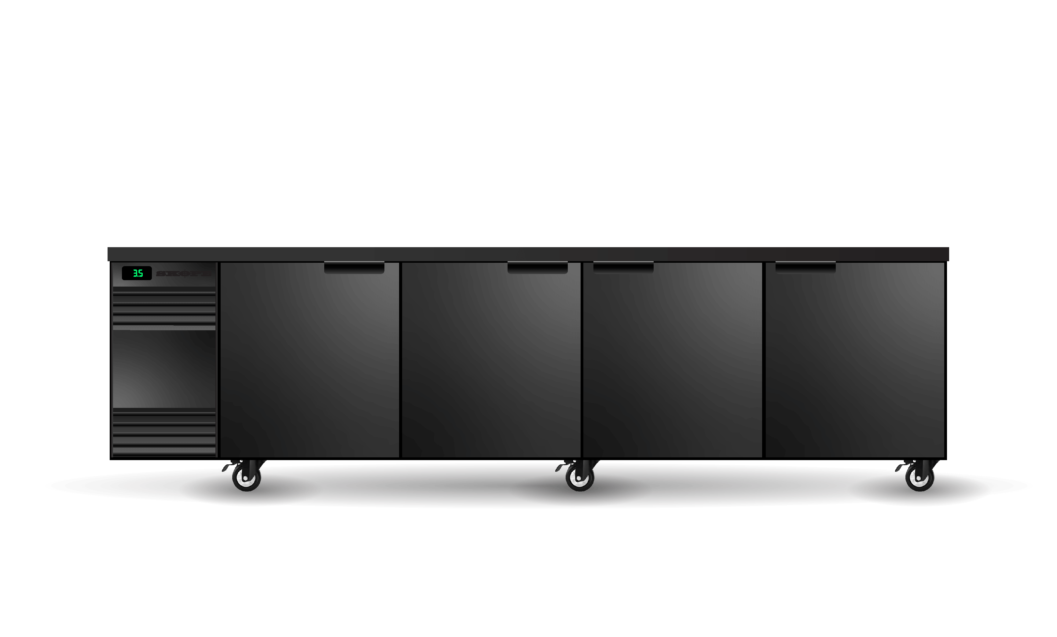 BackBar 4 Solid Swing Door CounterLine Fridge CL.4.SSW