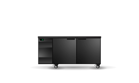 BackBar 2 Solid Swing Door SlimLine Fridge SL.2.SSW