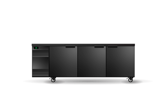 BackBar 3 Solid Swing Door SlimLine Fridge SL.3.SSW