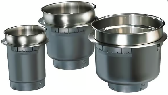 HWB-11QTD Built-In Round Heated Wells with Drain fitting