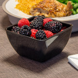 DXSB1203 Pack of 48 Carlisle Black SAN Square Bowl 350mL Capacity 102mm x 102mm x 64mm