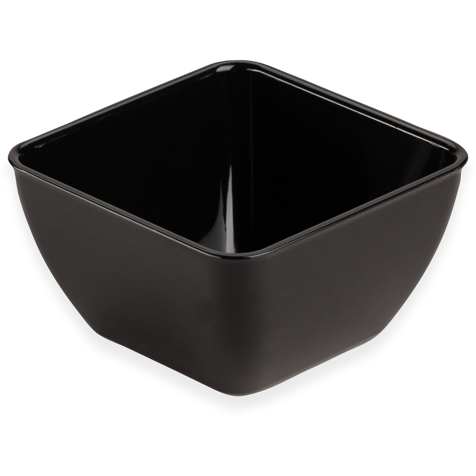 DXSB1203 Pack of 48 Carlisle Black SAN Square Bowl 350mL Capacity 102mm x 102mm x 64mm