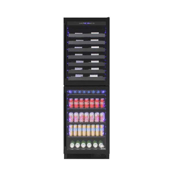 EL-100WBC-TS Vinotemp 98 Bottle/200 can Dual Zone Wine & Beverage Centre