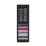 EL-100WBC-TS Vinotemp 98 Bottle/200 can Dual Zone Wine & Beverage Centre