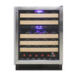 EL-46WCST Vinotemp Connoisseur Series 46-Bottle Dual-Zone Wine Cooler