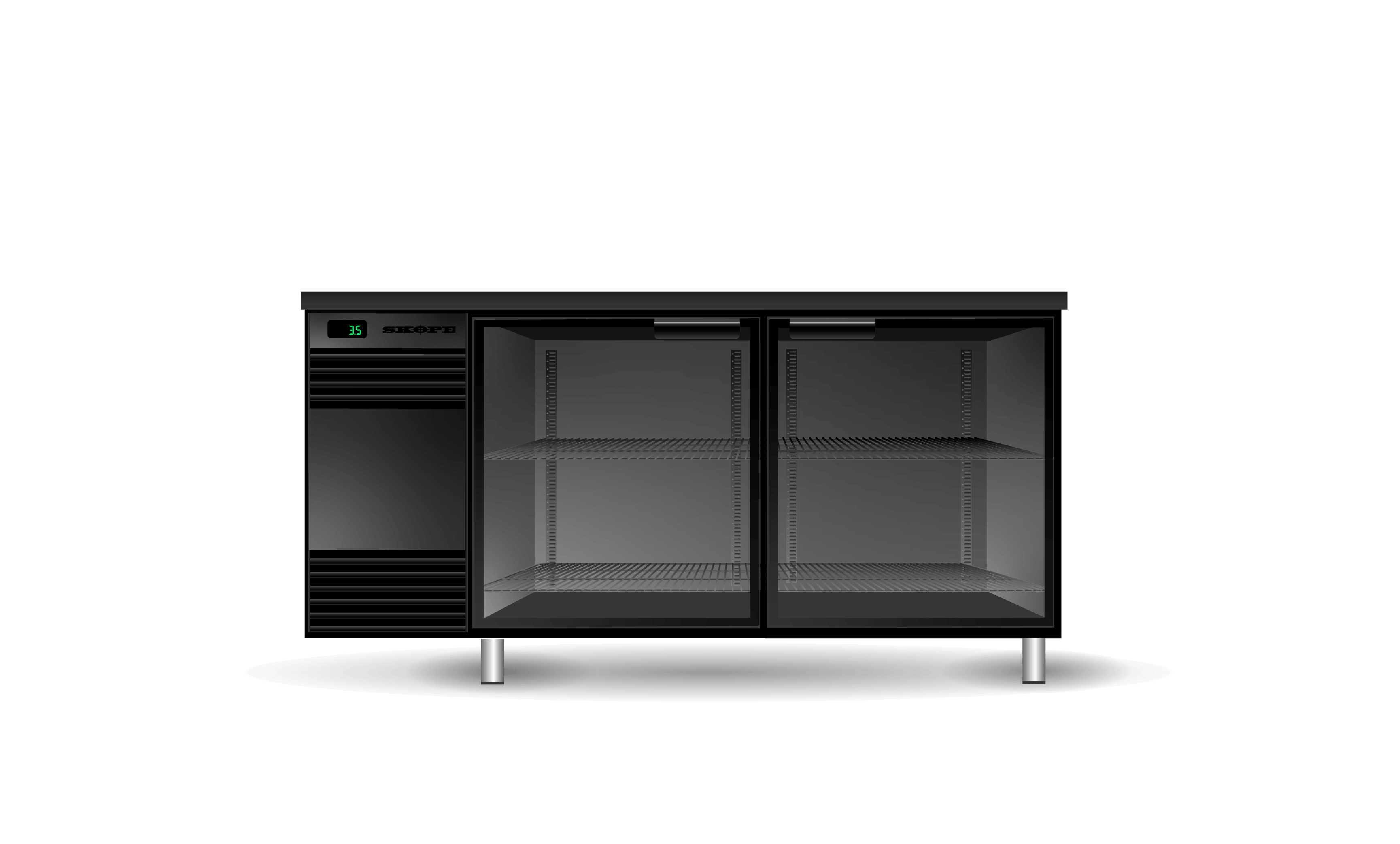 Glass Chiller 2 Door GC.2.GSW